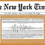 A seismograph recording earthquake wave patterns