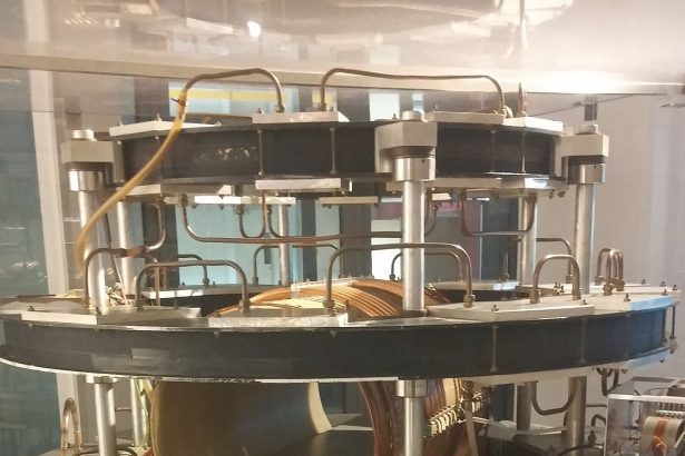 An MRI scanner in a hospital