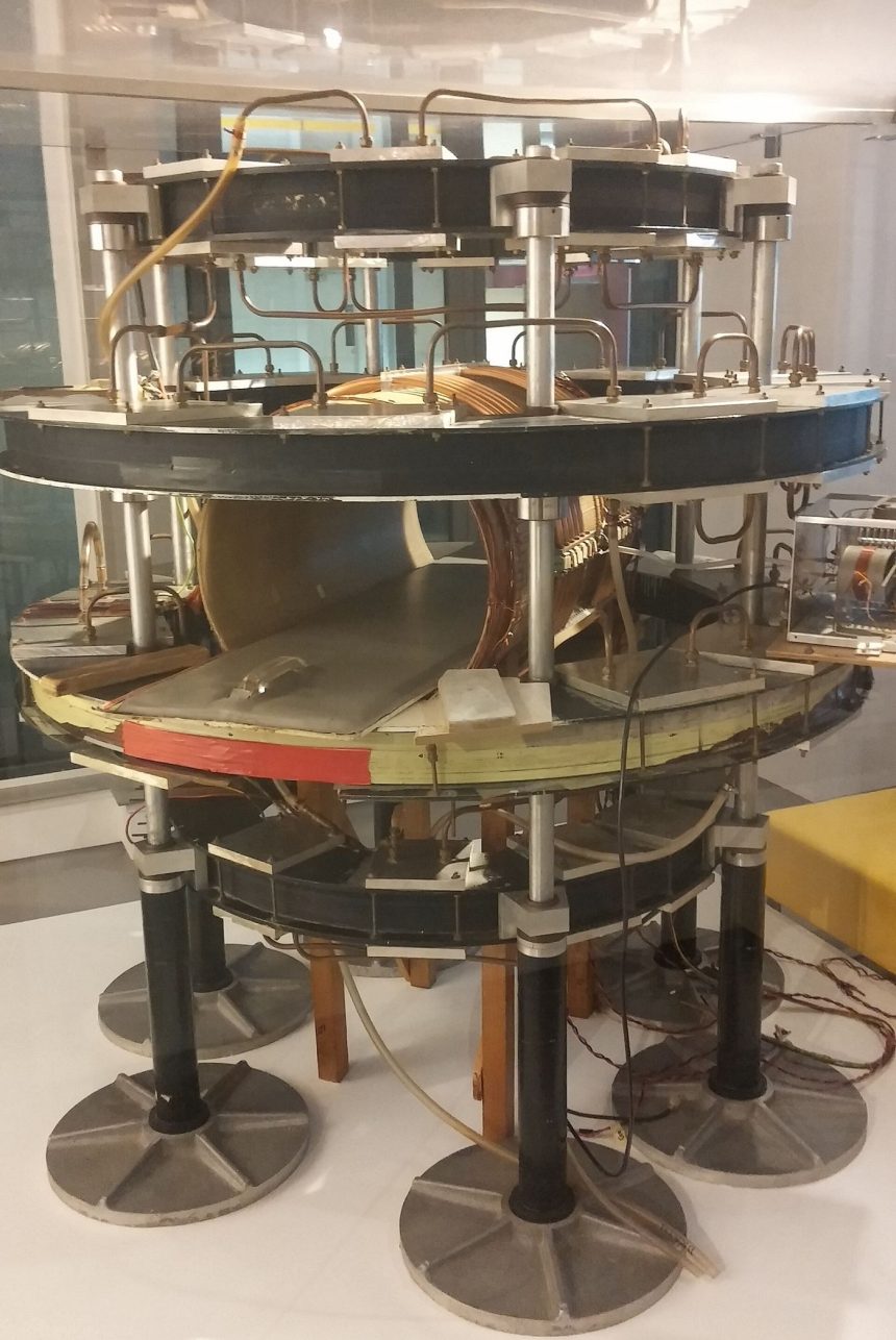 An MRI scanner in a hospital