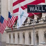 The Wall Street sign outside the New York Stock Exchange